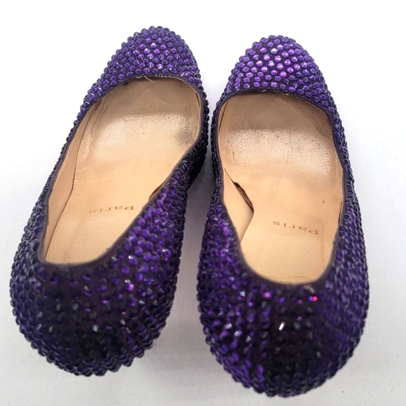 Christian Louboutin Rhinestone Fifi Platform Pumps Size 38 BLACK WEEK $499 - Picture 12 of 12